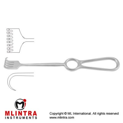 Kocher Retractor 8 Sharp Prongs Stainless Steel, 22 cm - 8 3/4"